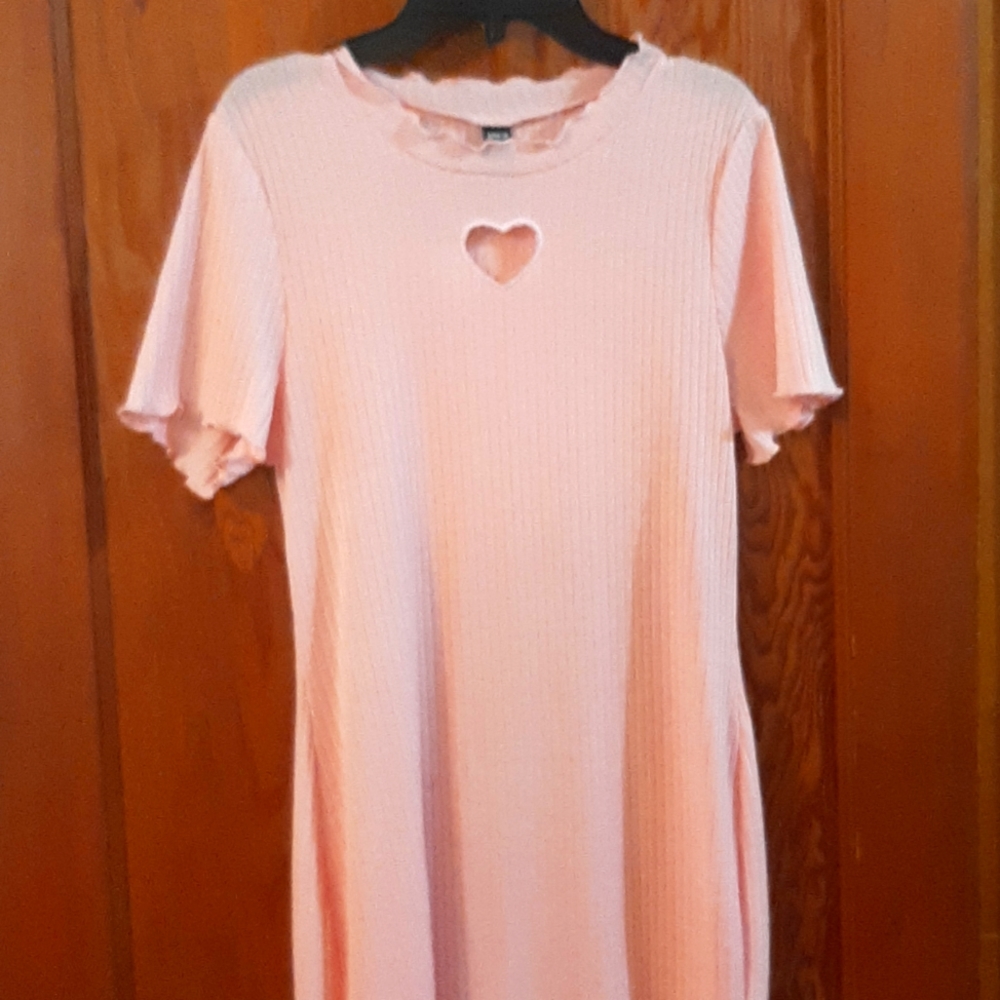 Heart pink dress
